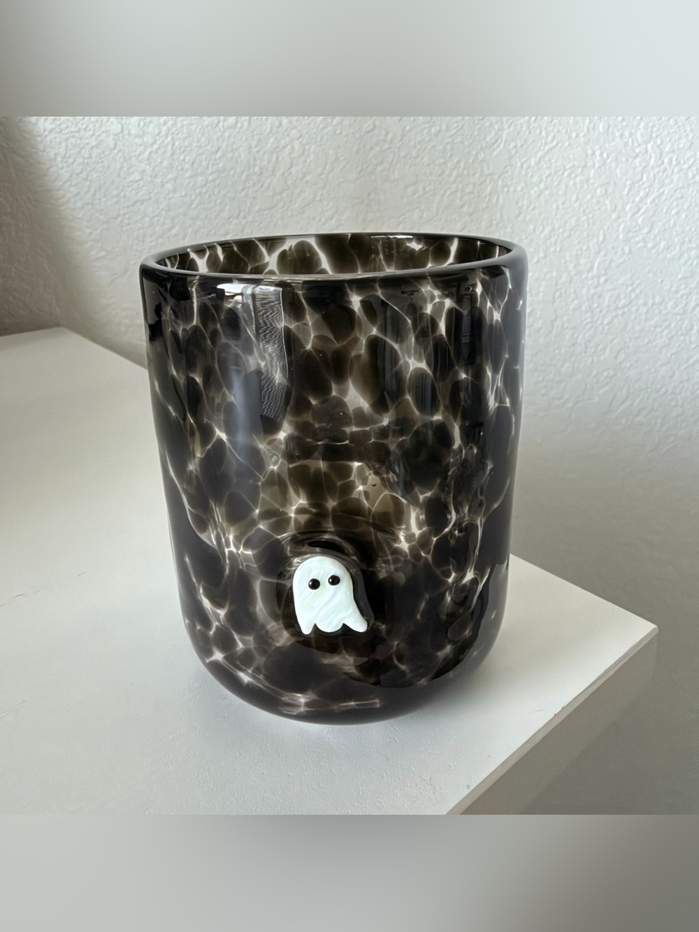Anthropologie Ghost Mystic Icon Juice Glass NEW Halloween Spooky Tumbler Decor